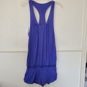 Lululemon Romper Athletica Purple Sleeveless Romper Tank Bodysuit Size 8